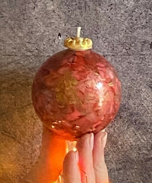 Шар цветной РОЗОВЫЙ МРАМОР